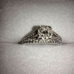 1/2 carat wedding set